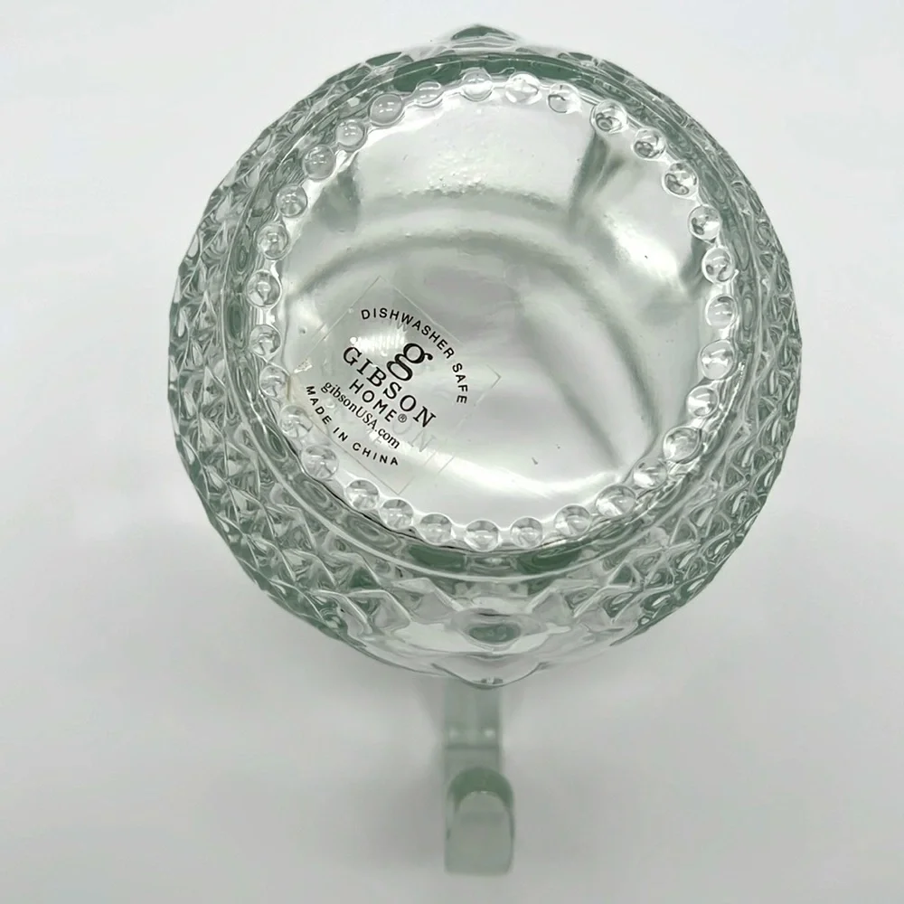 Gibson Home Brunson Glass Pitcher - Diamond Pattern